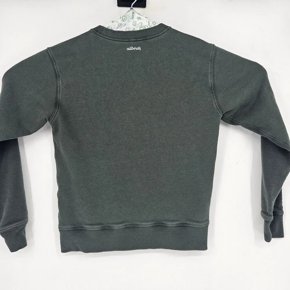 Allbirds Sweater‎ Mens Small Crewneck Pullover Sweatshirt Green Preppy Slim Fit